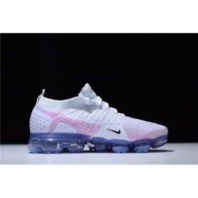 Nike Bayan Air Vapormax Flyknit 2.0 Beyaz / Mavi / Pembe Koşu Ayakkabısı Türkiye - L90UVTY8